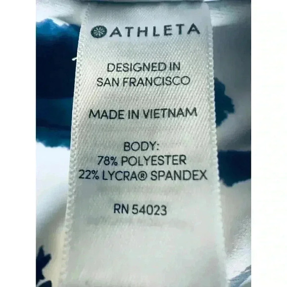 ATHLETA WATER FLOWER 7/8 TIGHT SIZE XS - Picture 5 of 7